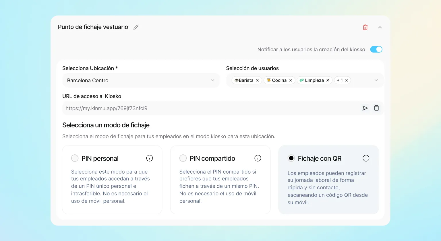 Quiosco digital: un punto de fichaje para todo tu equipo