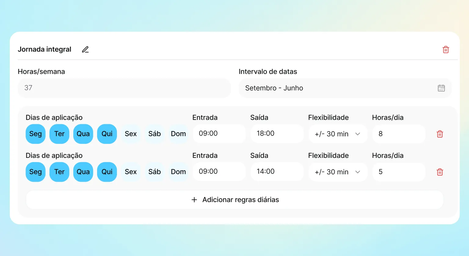 Jornada de trabalho: configure o horário da sua equipe na Kinmu