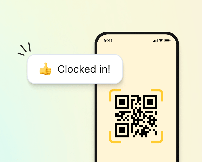 Movil con QR para registro horario