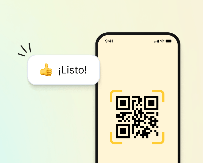 Movil con QR para registro horario