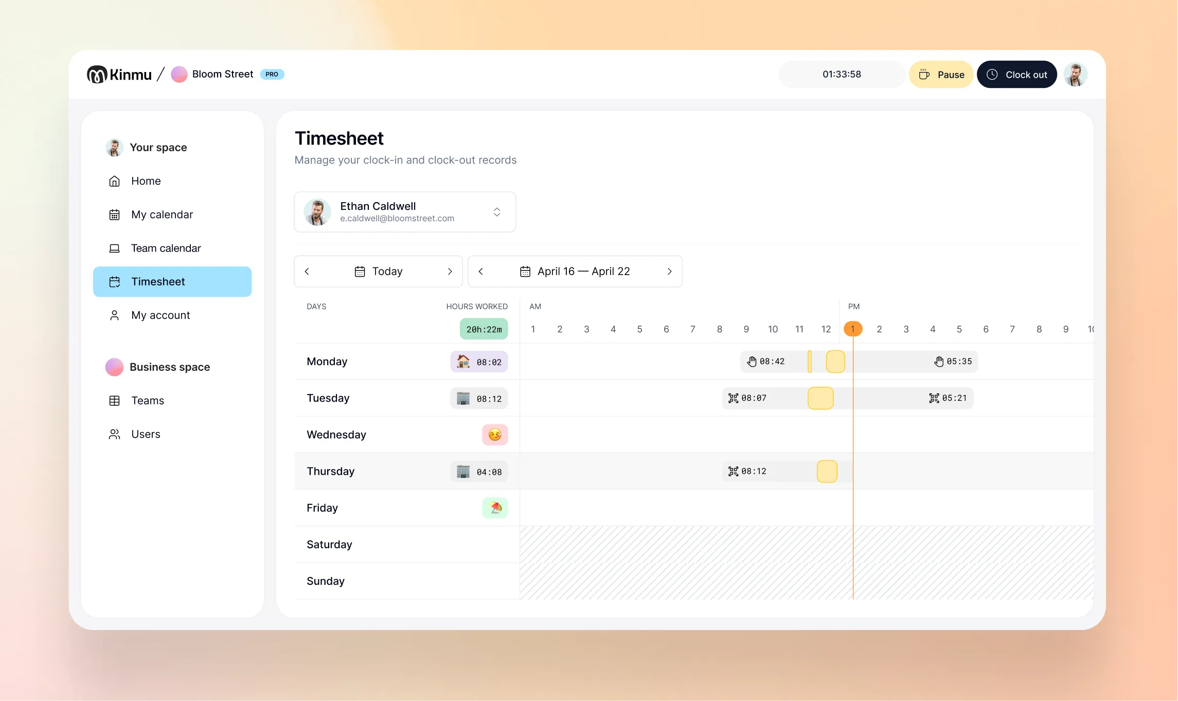 Employee time tracking software for teams