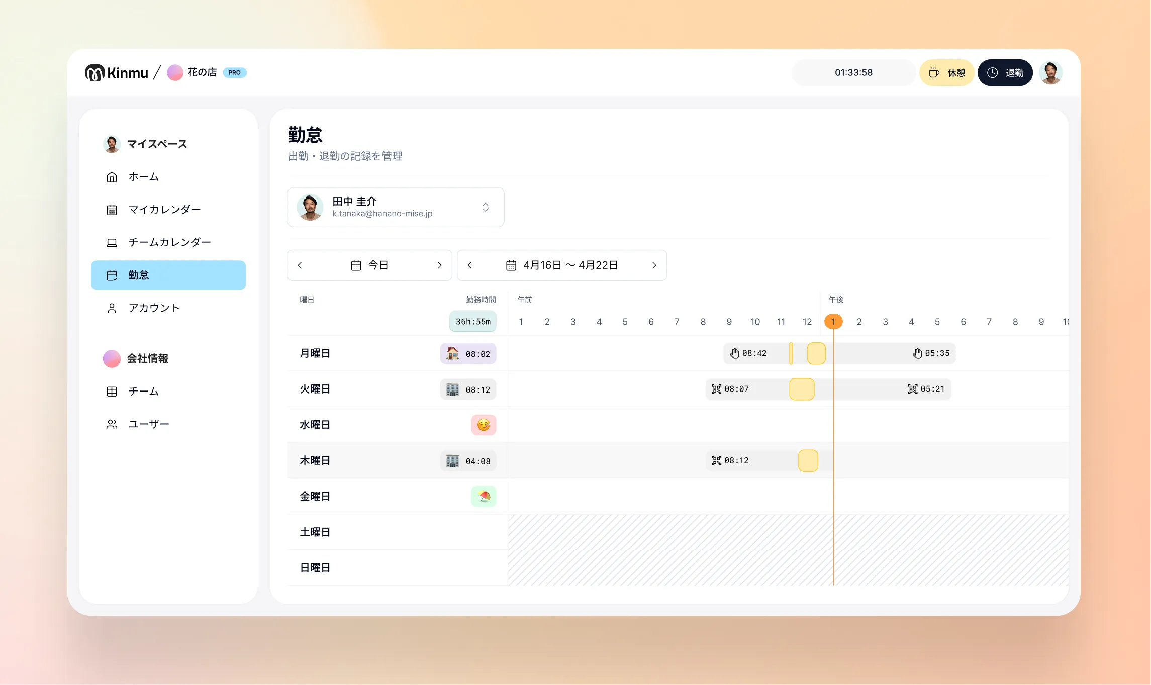 中小企業のためのデジタル勤怠管理：自動で、確かに残る