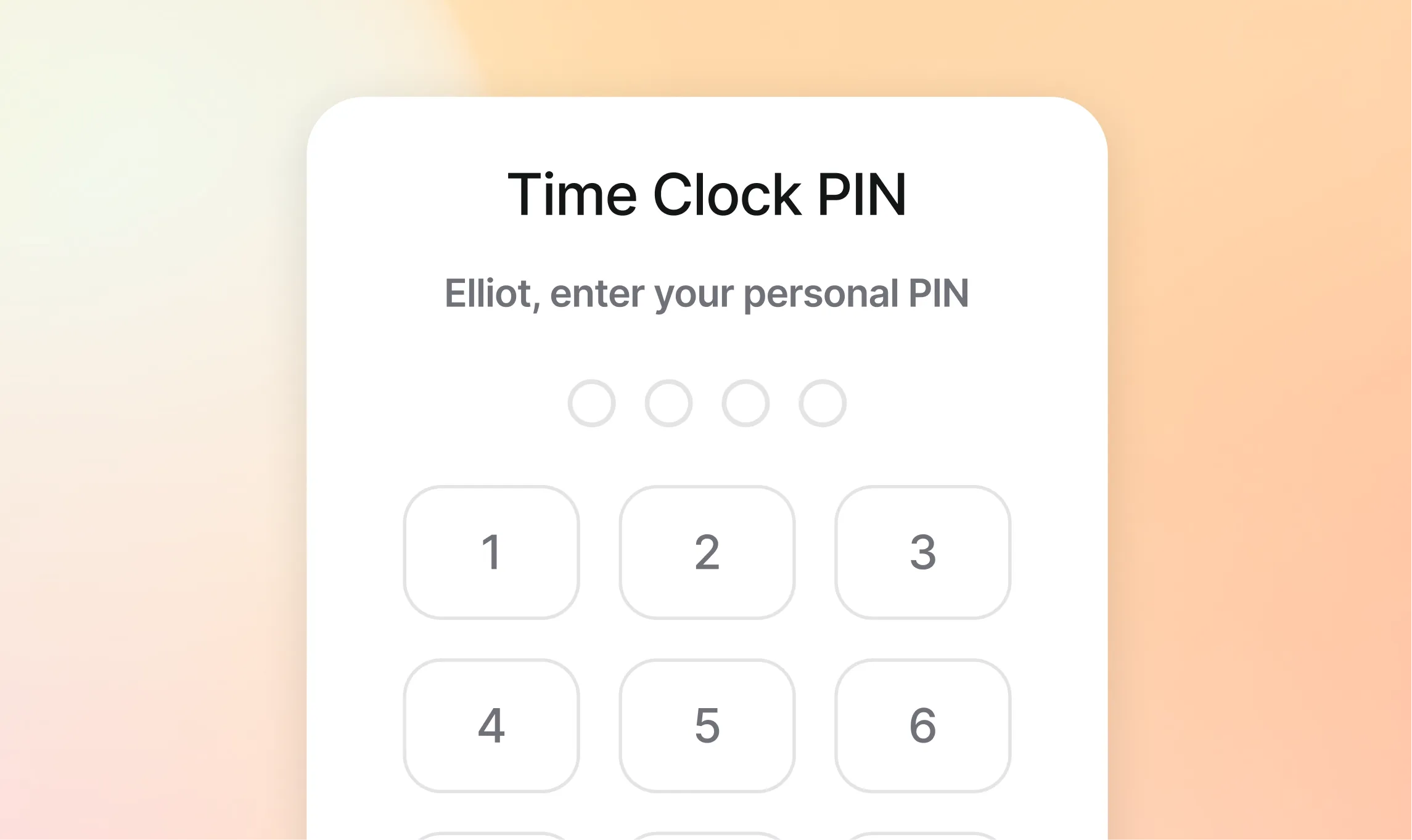 Digital kiosk: one clock-in point for your whole team