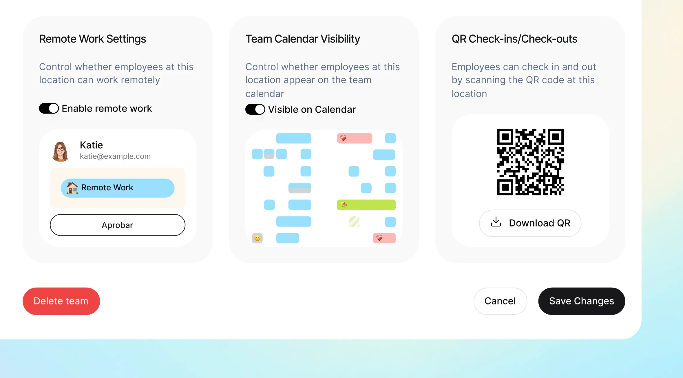 QR code in Kinmu