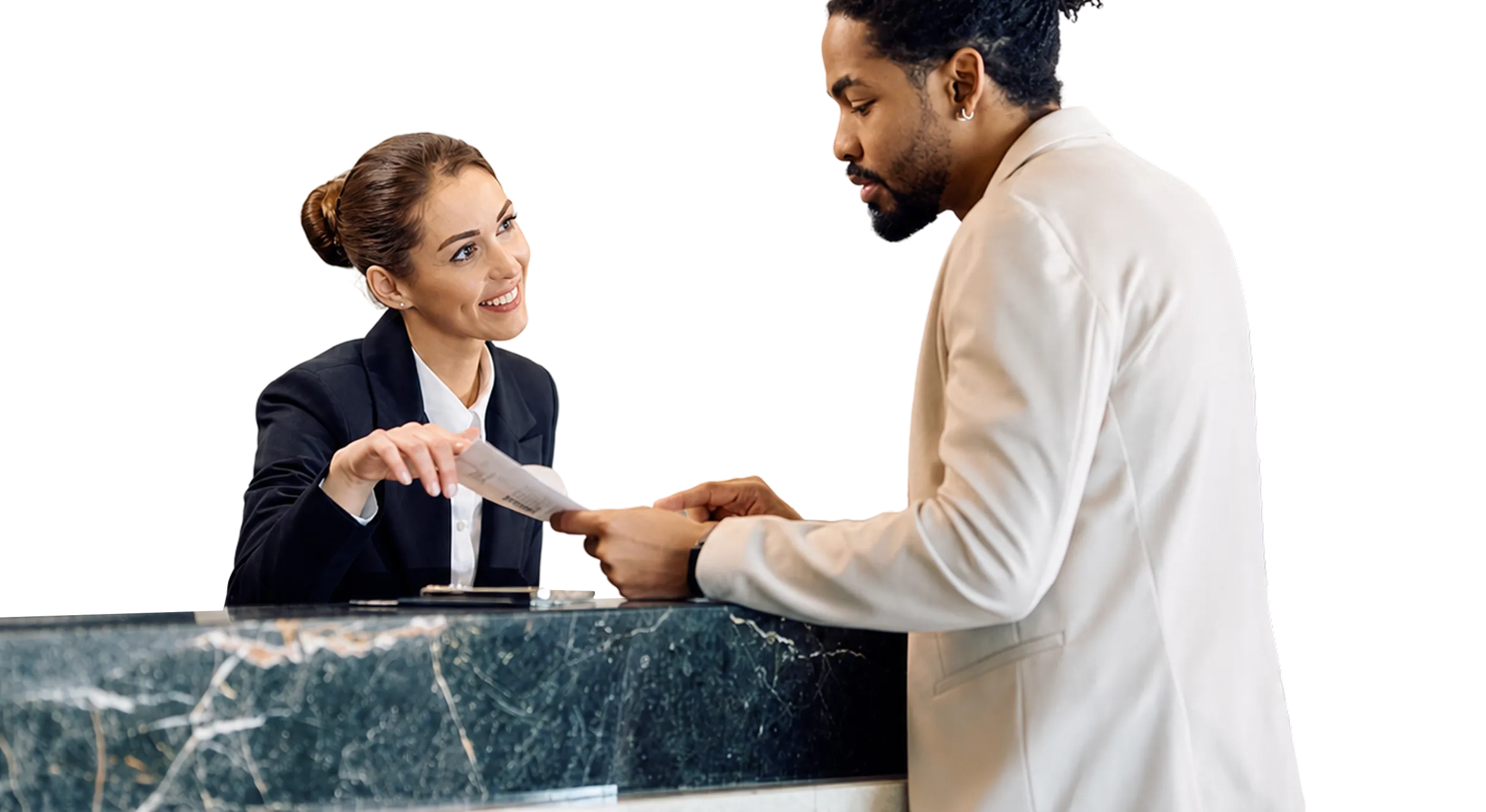 Chaque service de l'hôtel pointe à sa façon