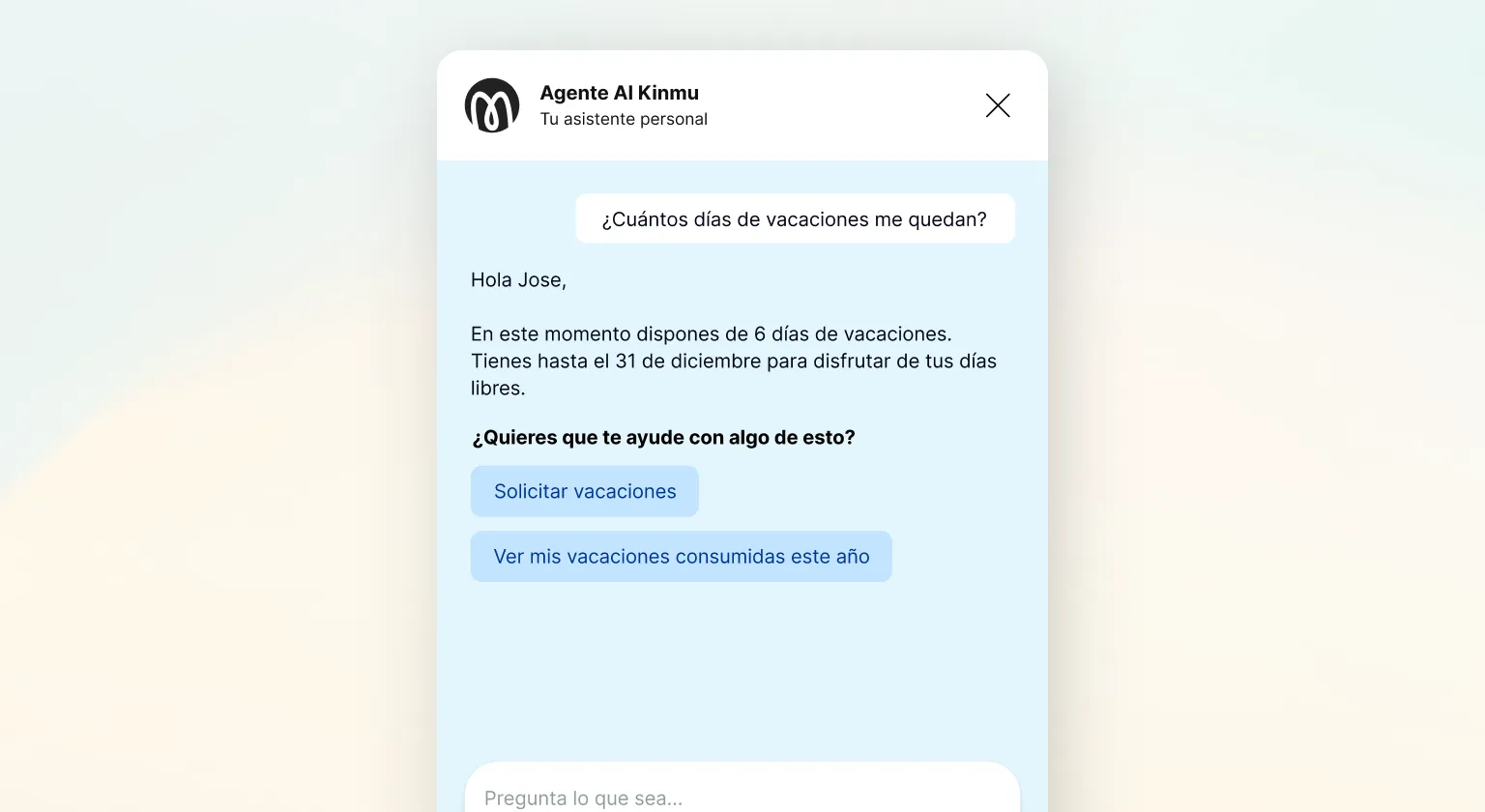 Asistente IA para la gestión de fichajes: pregunta en lenguaje natural