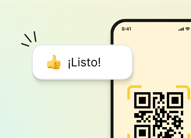 Movil con QR para registro horario