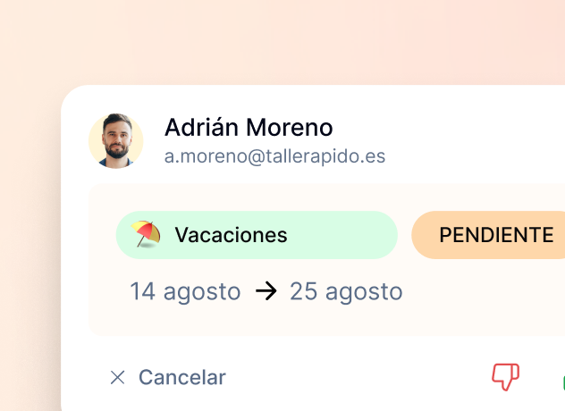 Movil con QR para registro horario