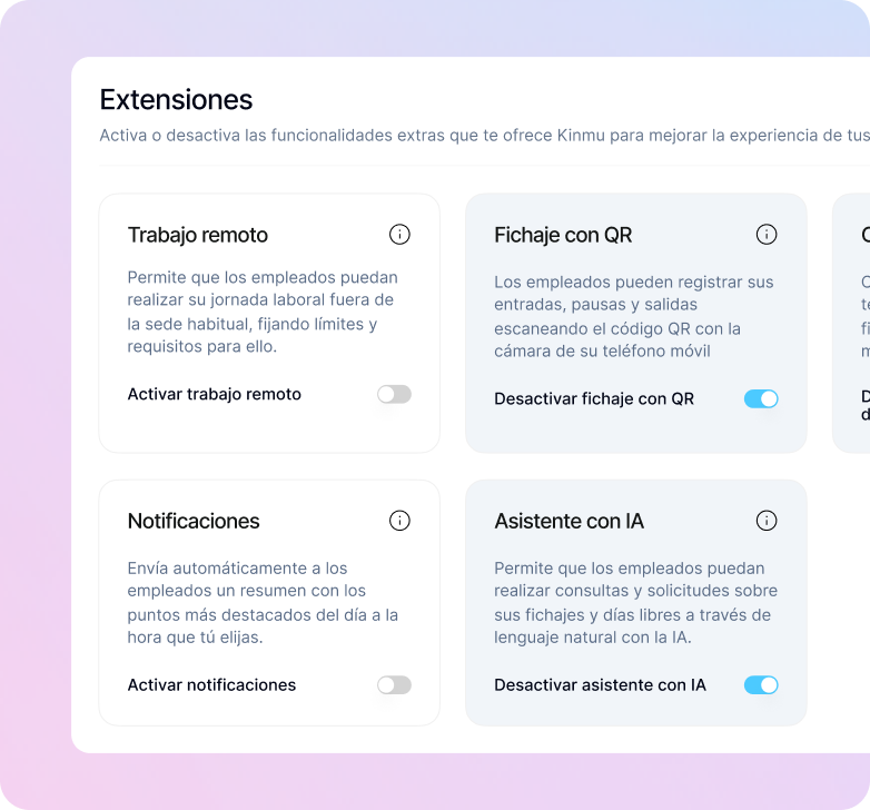 Add-ons: activa solo lo que necesitas