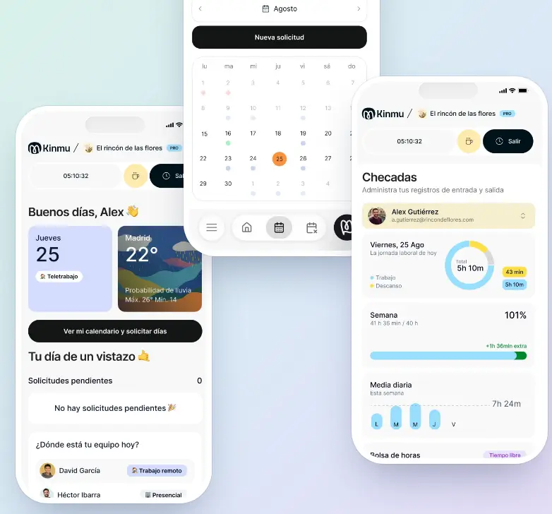 Kinmu, también en iPhone y Android