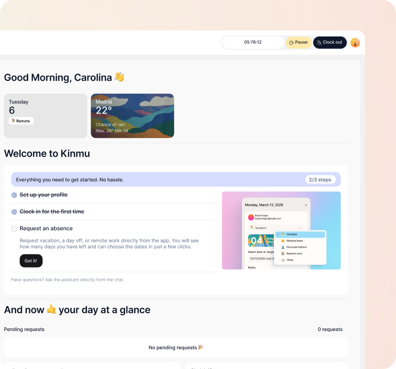New onboarding to get started faster