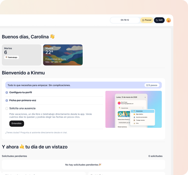 Nuevo onboarding para empezar más rápido