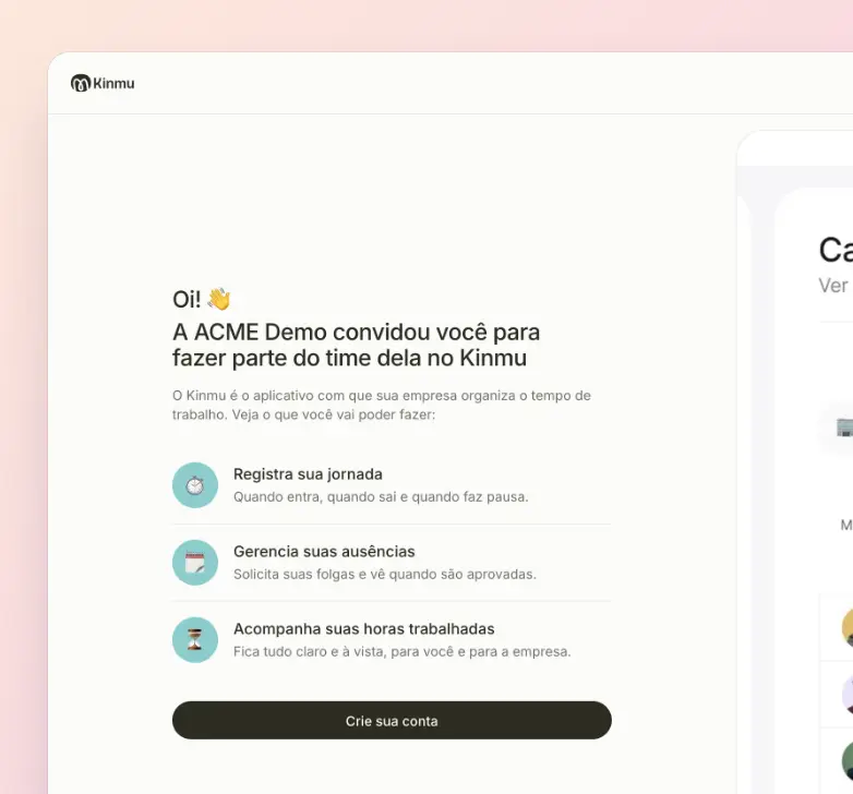 Começar a usar o Kinmu ficou mais fácil