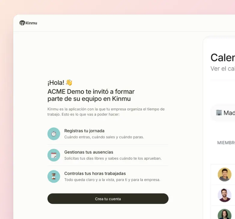Empezar con Kinmu es más sencillo